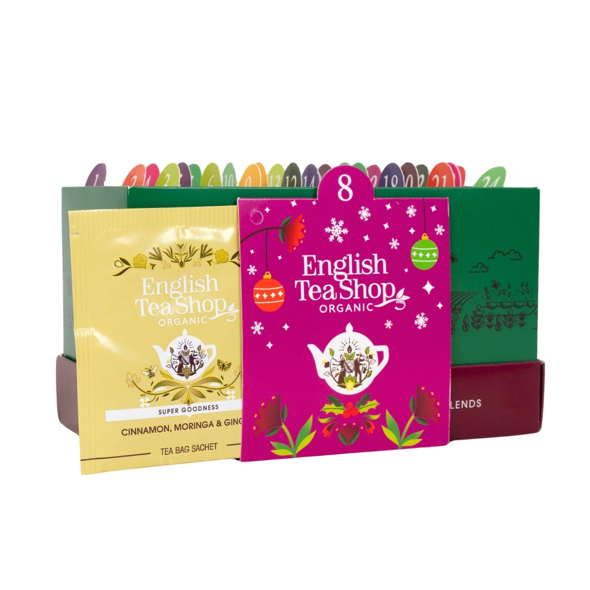 【公式】ティーバッグサシェ・グリーン 13種アソート (25袋入り) / アドベントカレンダー アドベント 紅茶 スパイス ハーブティー フレーバーティー ギフト クリスマス オーガニック 有機JAS