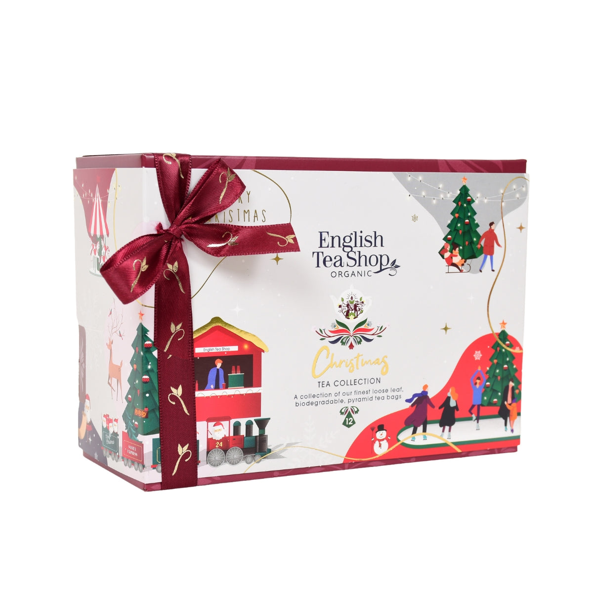 【公式】 クリスマスティー・ホワイト・ワンダー  6種アソート (12袋入り) / 有機ルイボスティー、有機ハーブティー フレーバーティー ギフト クリスマス オーガニック 有機JAS