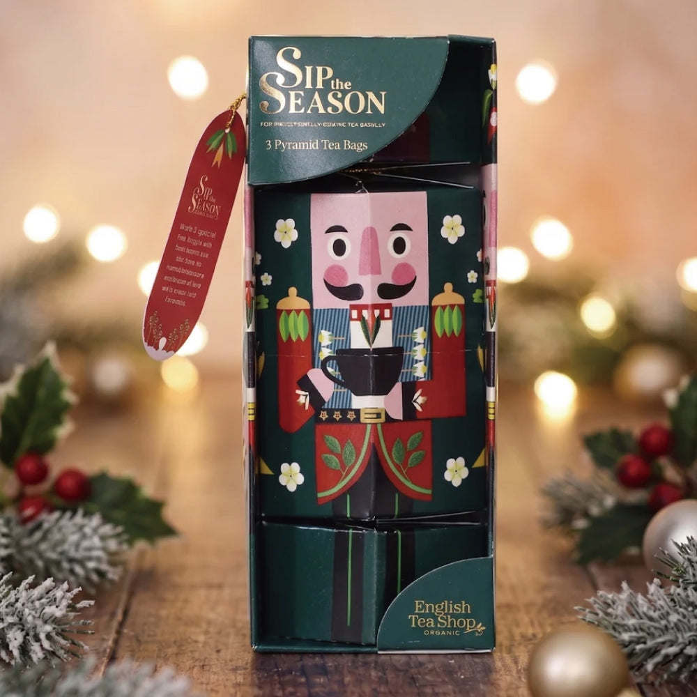 【公式】◆SIP THE SEASON◆ナットクラッカー・グリーン(3種アソート)/ 2026 クリスマス 有機紅茶 有機ルイボスティー 有機ハーブティー フレーバーティー ギフト クリスマス オーガニック 有機JAS 紅茶専門English Tea Shop(イングリッシュティーショップ)