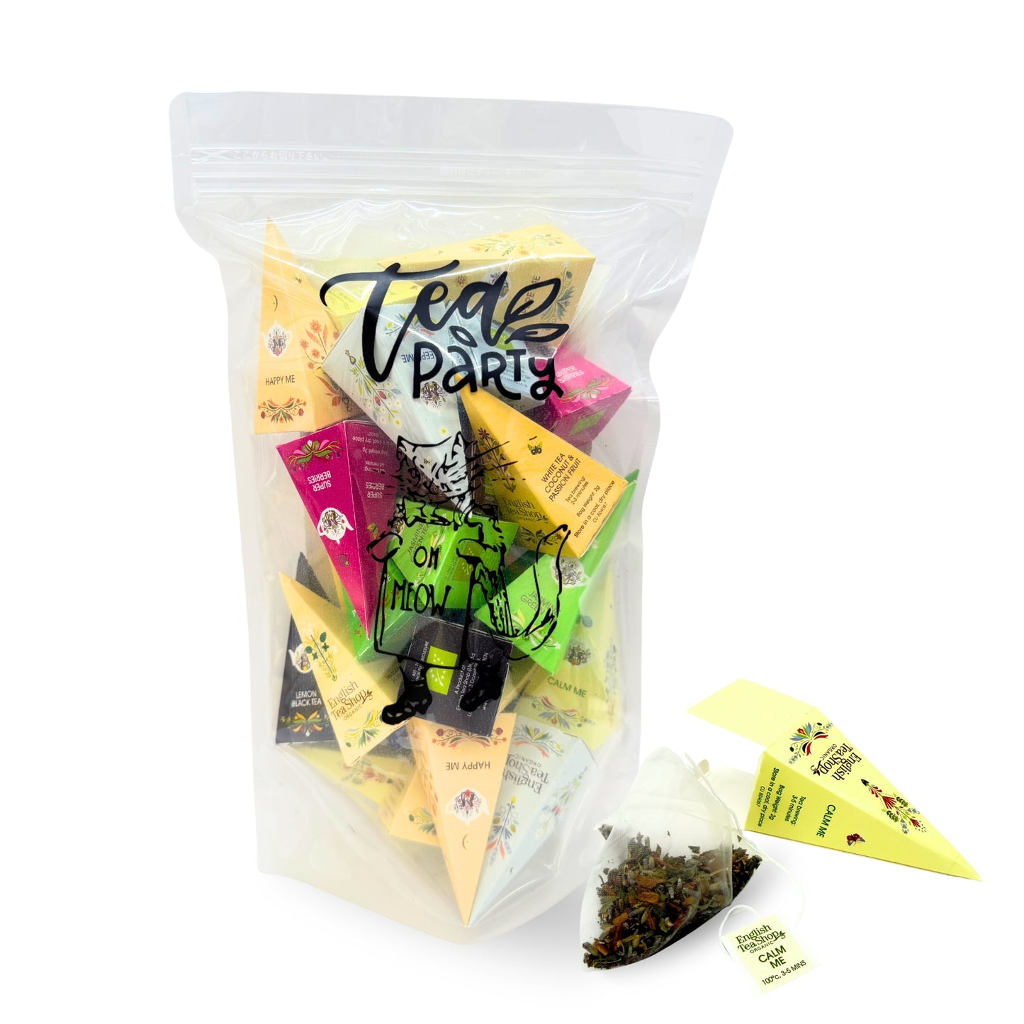 MEOW ティー・パーティー セット（テトラ型ティーバッグ 13種 30包入り） / ハーブティー  アソート 大容量 ギフト