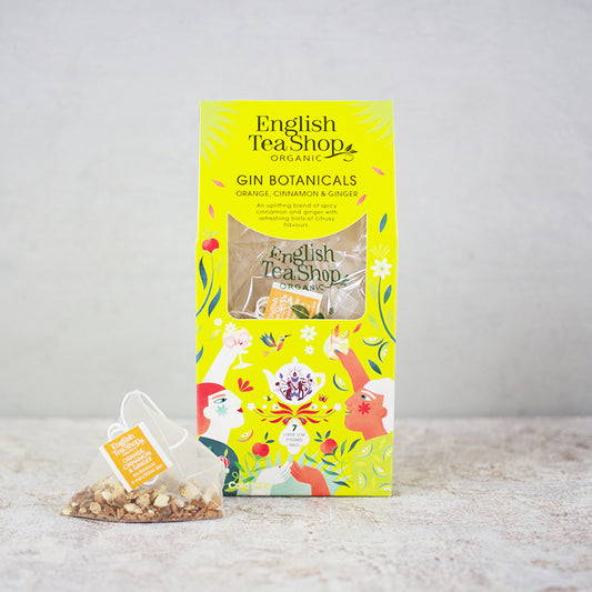 ジン・ボタニカル オレンジ シナモン&ジンジャー (7袋入り) テトラ型ティーバッグ / ノンカフェイン ハーブティー お酒と楽しむ オーガニック 有機JAS