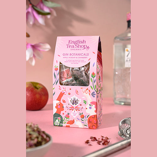 ジン・ボタニカル アップル , ローズヒップ＆クランベリー (7袋入り) テトラ型ティーバッグ / ノンカフェイン ハーブティー お酒と楽しむ オーガニック 有機JAS