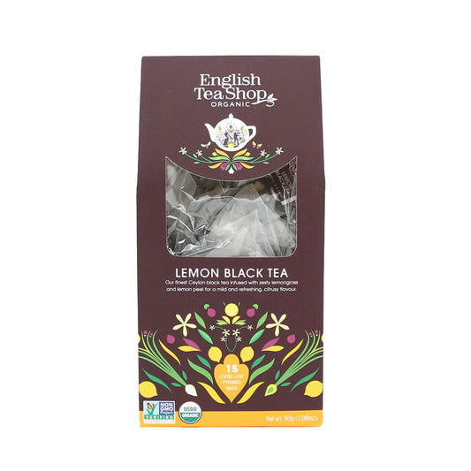 レモンブラックティー (15袋入り) テトラ型ティーバッグ / 紅茶 フレーバーティー  オーガニック 有機JAS
