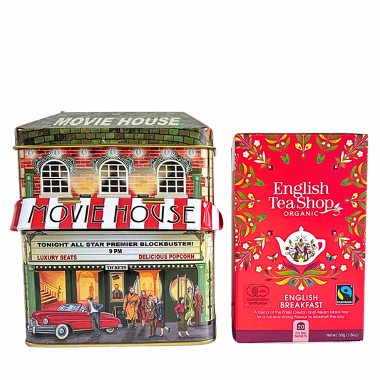 キャノピー ムービーハウス缶&イングリッシュブレックファースト 紅茶セット (20袋入り) /  紅茶 ミルクティー オーガニック 有機JAS