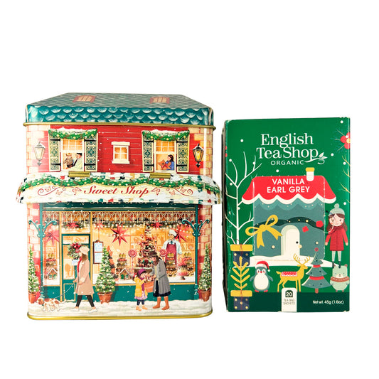 【公式】SWEET SHOP WINTER キャノピー ハウス缶＆バニラアールグレイ (20包入り)  紅茶セット/  紅茶 ミルクティー スパイス クリスマス 身体温め オーガニック 有機JAS　ギフト