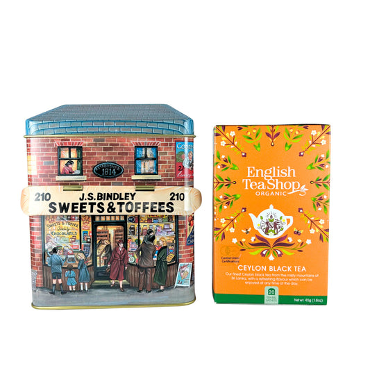 【公式】J.S.BINDLEY Sweets & Toffees Confectionery キャノピー ハウス缶＆セイロンブラックティー (20包入り)  紅茶セット/  紅茶 ミルクティー オーガニック 有機JAS ギフト