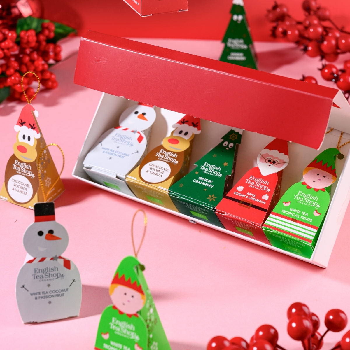 【公式】クリスマスキャラクターズ 5種アソート (10袋入り) / 紅茶 スパイス ハーブティー フレーバーティー ギフト オーガニック 有機JAS クリスマス XMAS