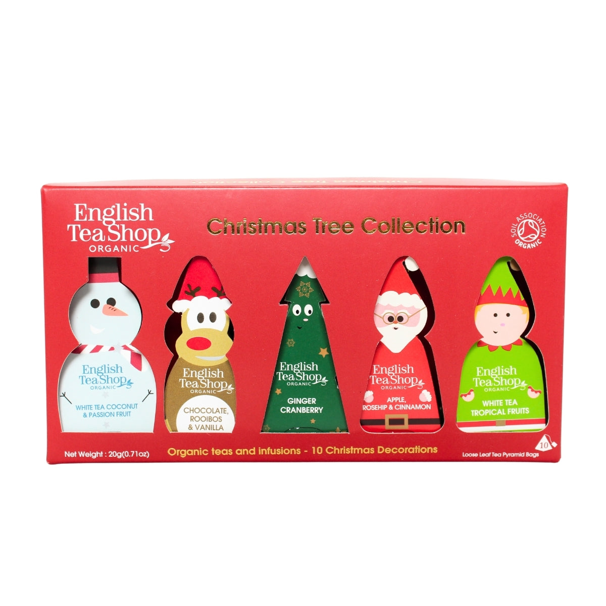 【公式】クリスマスキャラクターズ 5種アソート (10袋入り) / 紅茶 スパイス ハーブティー フレーバーティー ギフト オーガニック 有機JAS クリスマス XMAS