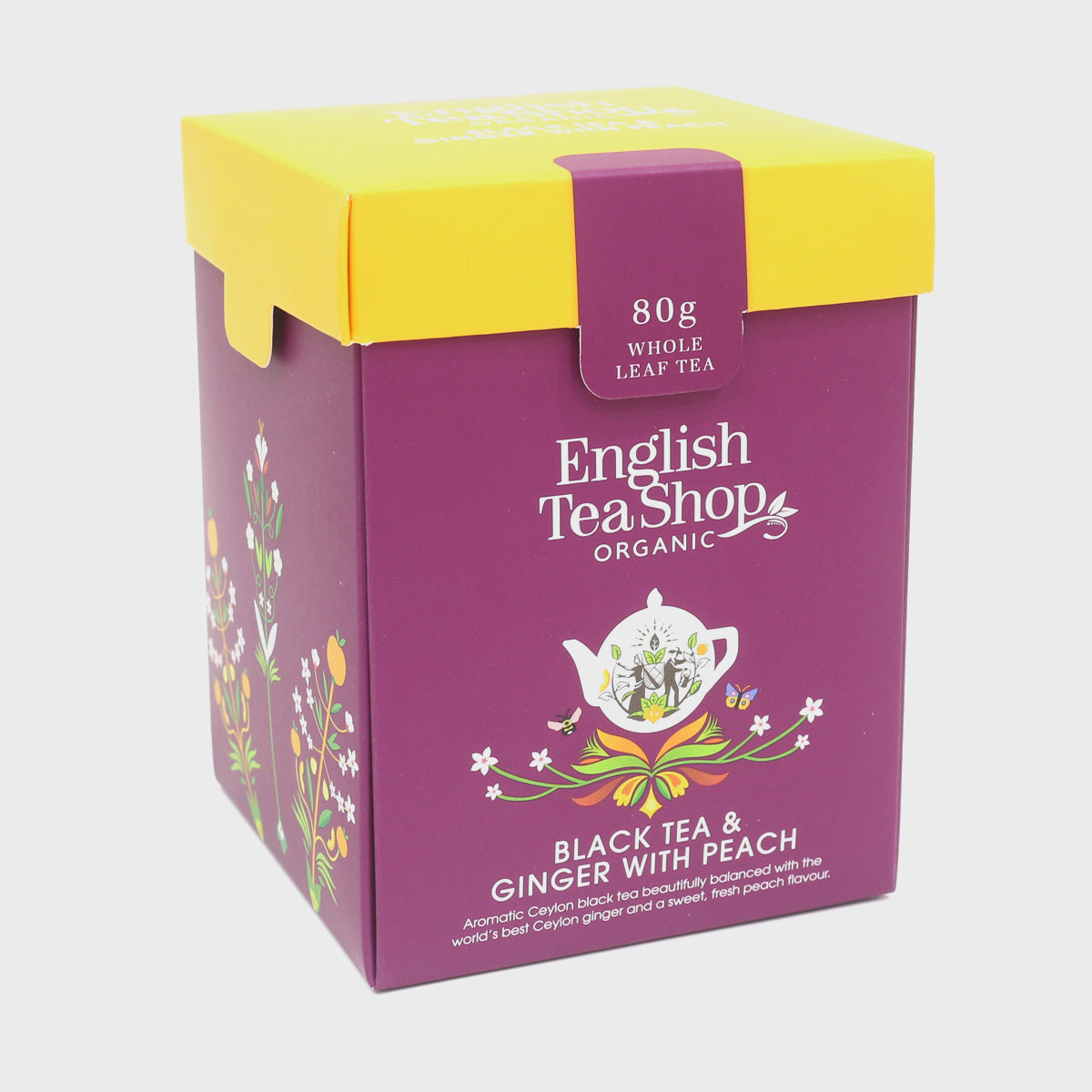 【公式】ブラックティー＆ジンジャーピーチ リーフティー 茶葉 (80g)  / 紅茶 オーガニック 紅茶専門 誕生日 プレゼント 贈答 女性