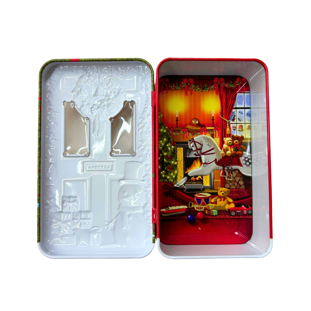 公式】クリスマス・ドア・リース缶 レッド 2種アソート (18袋入り