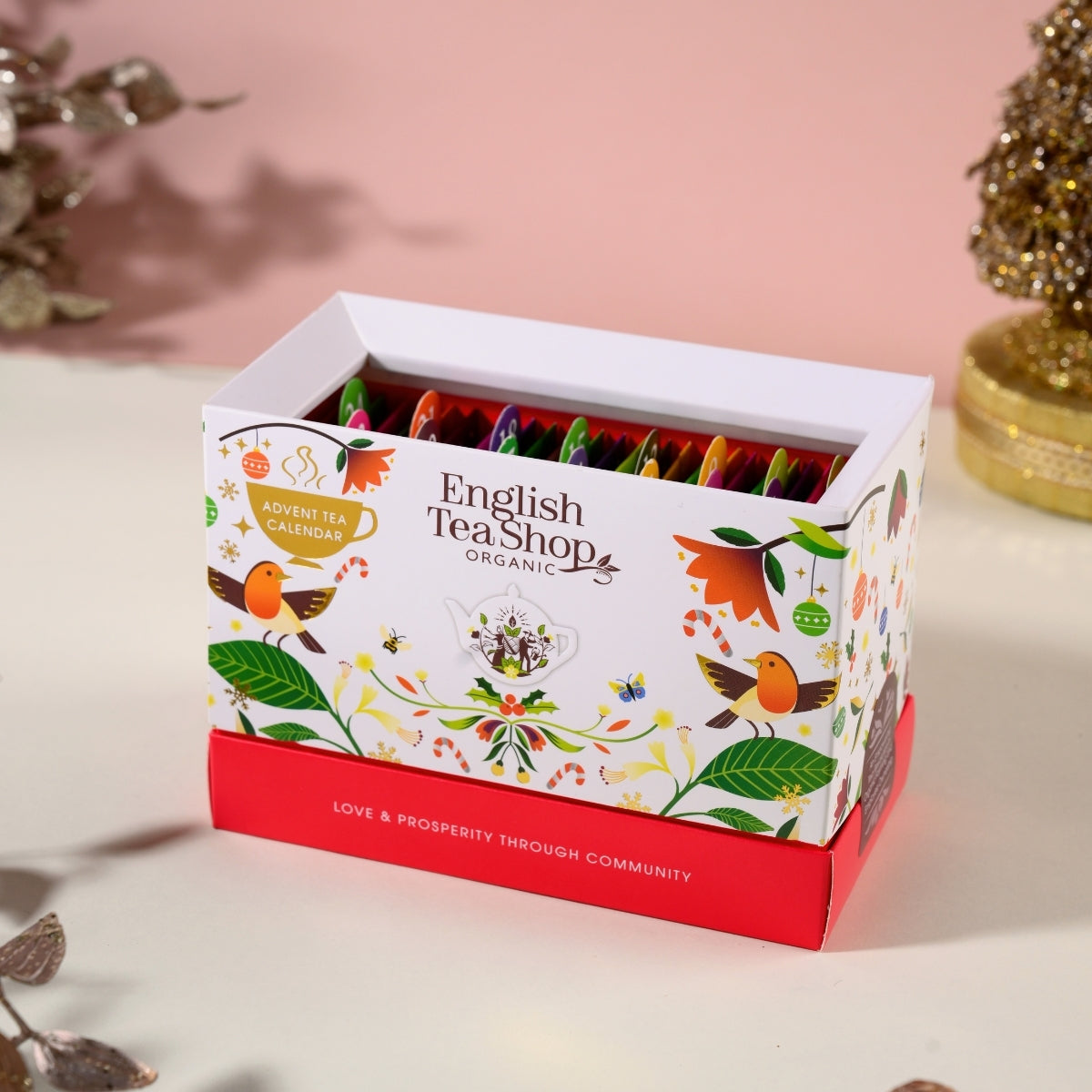 【公式】ティーバッグサシェ・ホワイト 13種アソート (25袋入り) / アドベントカレンダー アドベント 紅茶 スパイス ハーブティー フレーバーティー ギフト クリスマス オーガニック 有機JAS