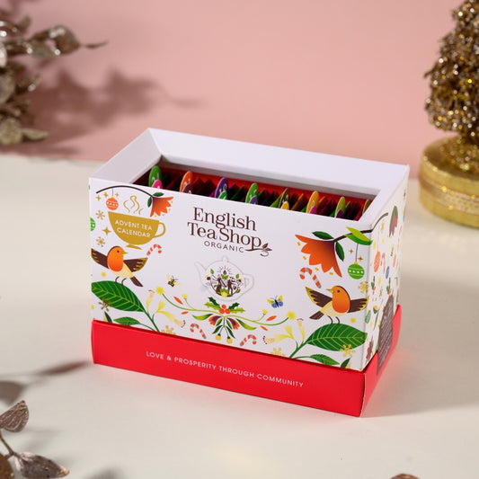 【公式】ティーバッグサシェ・ホワイト 13種アソート (25袋入り) / アドベントカレンダー アドベント 紅茶 スパイス ハーブティー フレーバーティー ギフト クリスマス オーガニック 有機JAS