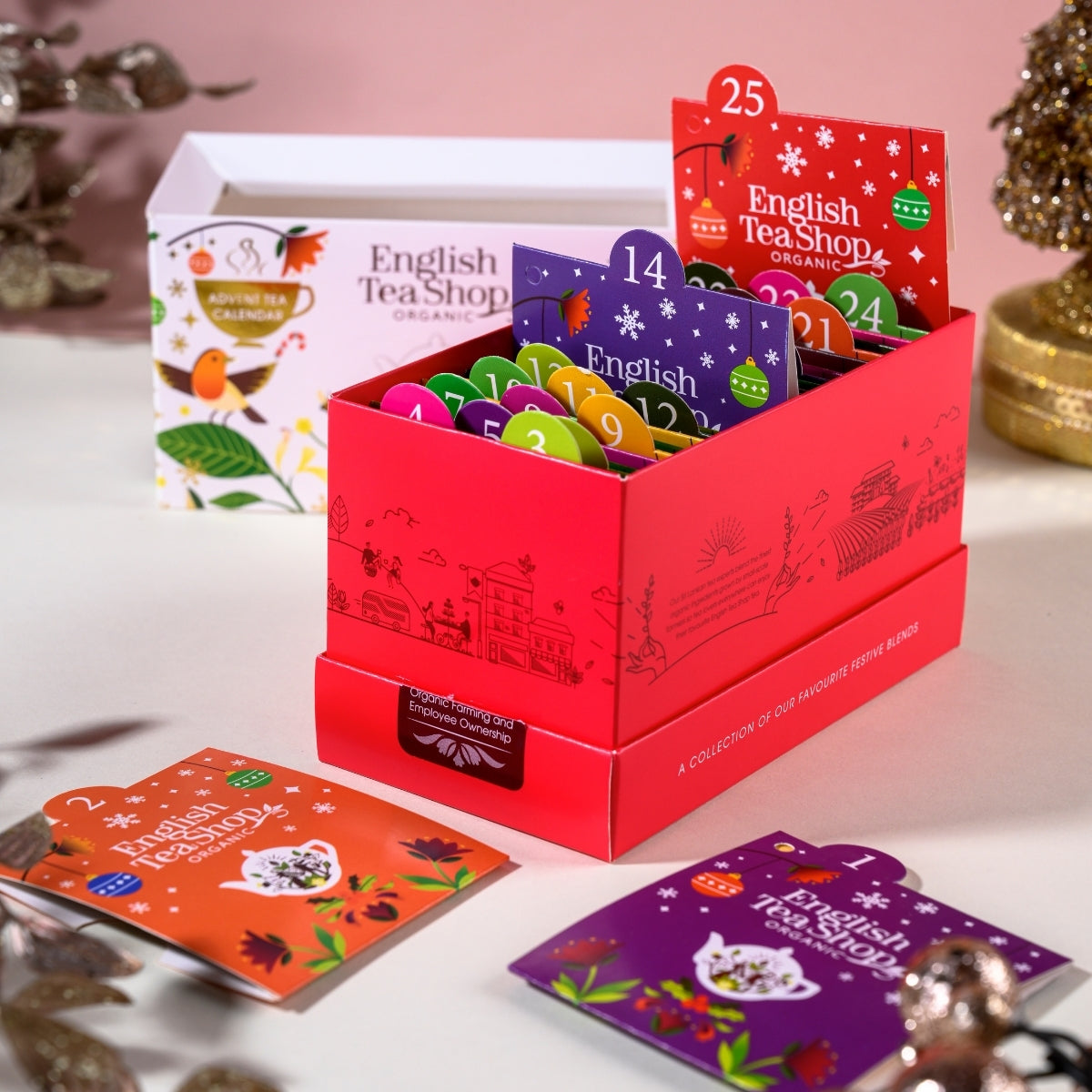 【公式】ティーバッグサシェ・ホワイト 13種アソート (25袋入り) / アドベントカレンダー アドベント 紅茶 スパイス ハーブティー フレーバーティー ギフト クリスマス オーガニック 有機JAS