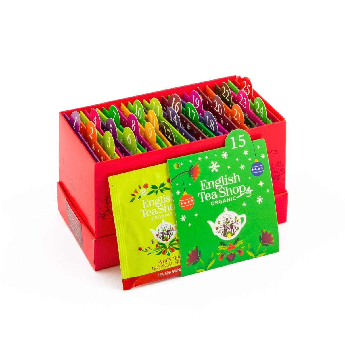 【公式】ティーバッグサシェ・ホワイト 13種アソート (25袋入り) / アドベントカレンダー アドベント 紅茶 スパイス ハーブティー フレーバーティー ギフト クリスマス オーガニック 有機JAS
