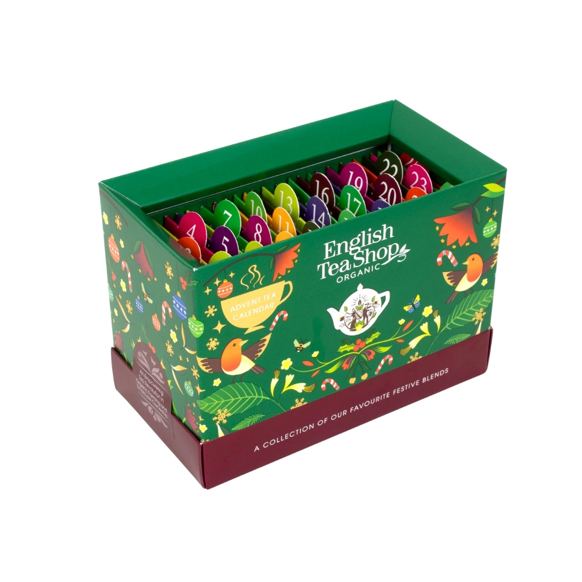 【公式】ティーバッグサシェ・グリーン 13種アソート (25袋入り) / アドベントカレンダー アドベント 紅茶 スパイス ハーブティー フレーバーティー ギフト クリスマス オーガニック 有機JAS