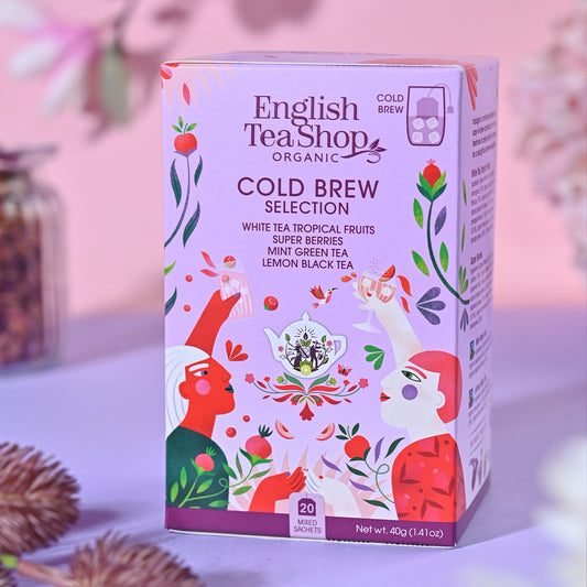 コールドブリュー・アイスティー セレクション 4種アソートパック (20袋入り) / 緑茶 白茶 ノンカフェイン ルイボス  ハーブティー 水出しアイスティー オーガニック 有機JAS