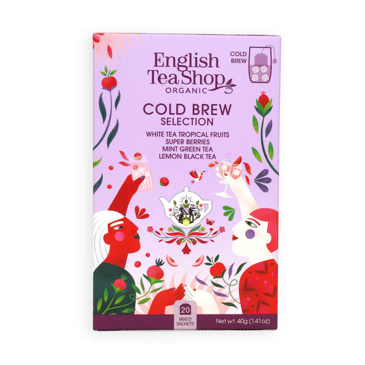 コールドブリュー・アイスティー セレクション 4種アソートパック (20袋入り) / 緑茶 白茶 ノンカフェイン ルイボス  ハーブティー 水出しアイスティー オーガニック 有機JAS