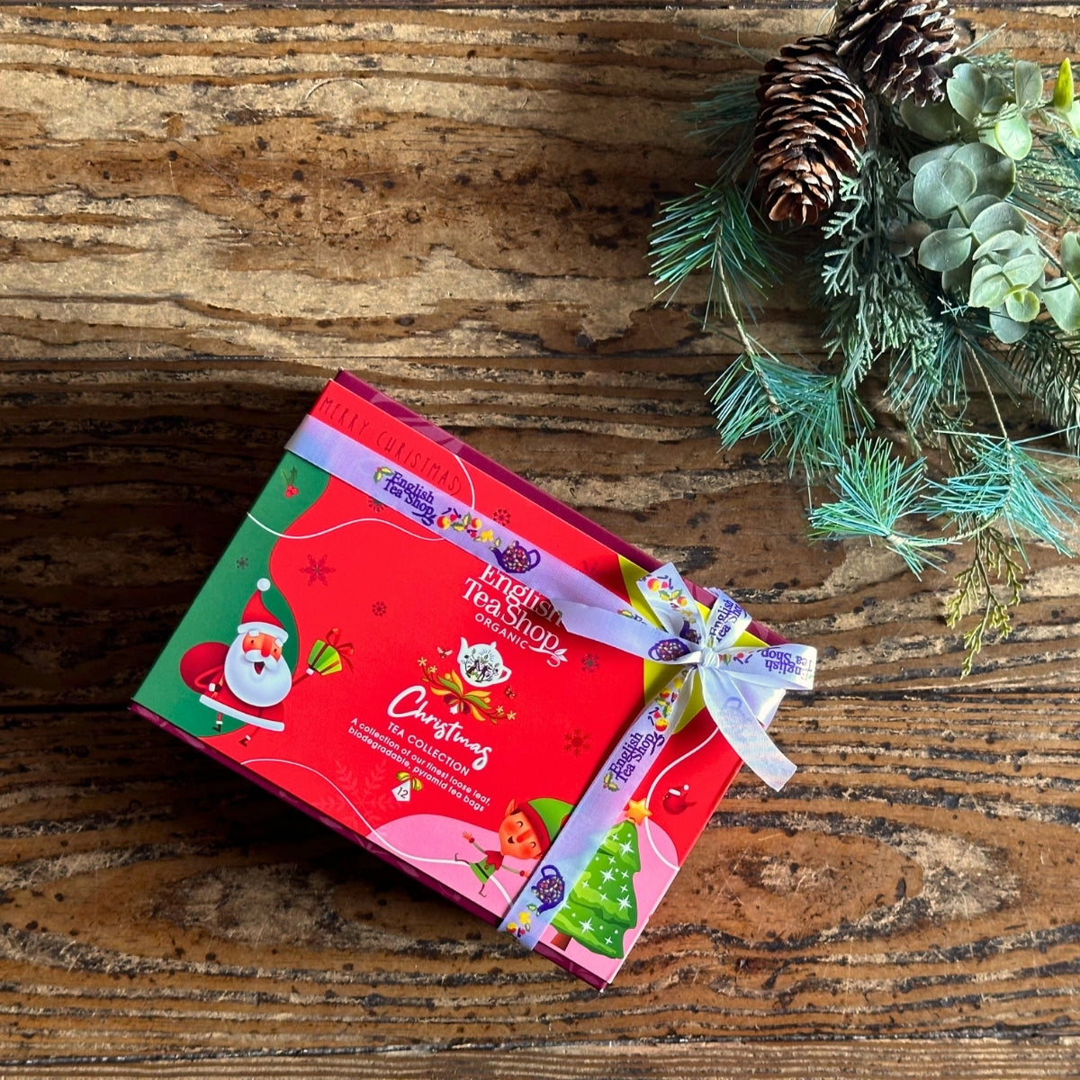 【公式】エクスクルーシブ・ホリディレッドサンタ 6種アソート (12袋入り) / 紅茶 スパイス ハーブティー フレーバーティー ギフト オーガニック 有機JAS クリスマス XMAS