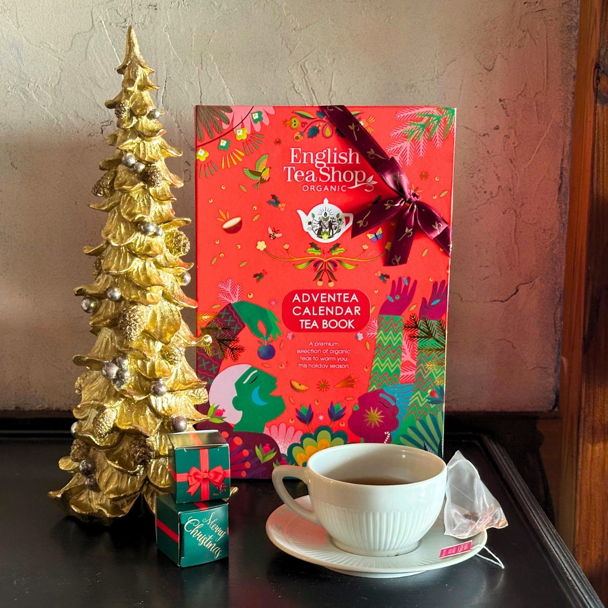 【公式】エクスクルーシブ・アドベンティーカレンダーブック・レッド　13種アソート (25袋入り) / アドベントカレンダー アドベント 紅茶 スパイス ハーブティー フレーバーティー ギフト クリスマス オーガニック 有機JAS