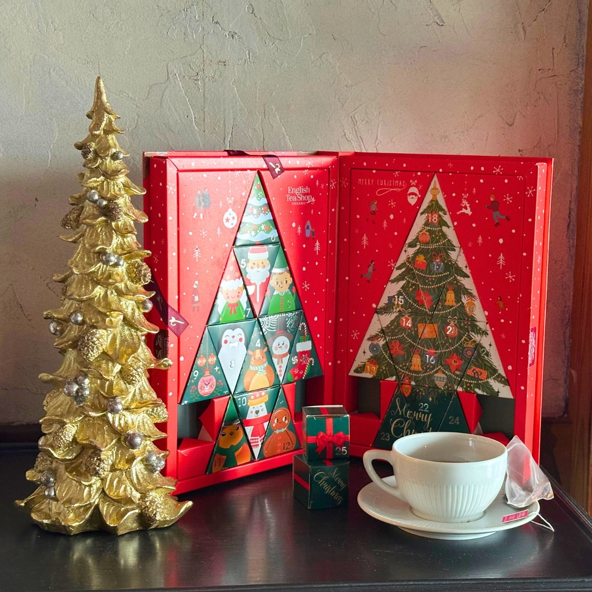 【公式】エクスクルーシブ・アドベンティーカレンダーブック・レッド　13種アソート (25袋入り) / アドベントカレンダー アドベント 紅茶 スパイス ハーブティー フレーバーティー ギフト クリスマス オーガニック 有機JAS