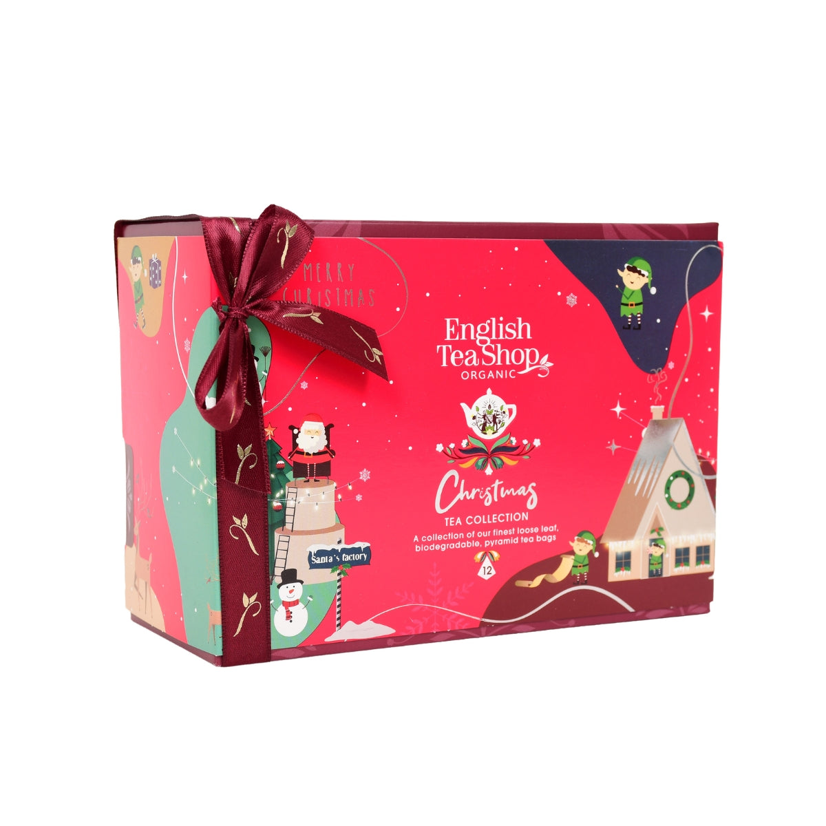 【公式】クリスマスティー・レッド・ワンダー  6種アソート (12袋入り) / 有機ルイボスティー、有機ハーブティー フレーバーティー ギフト クリスマス オーガニック 有機JAS