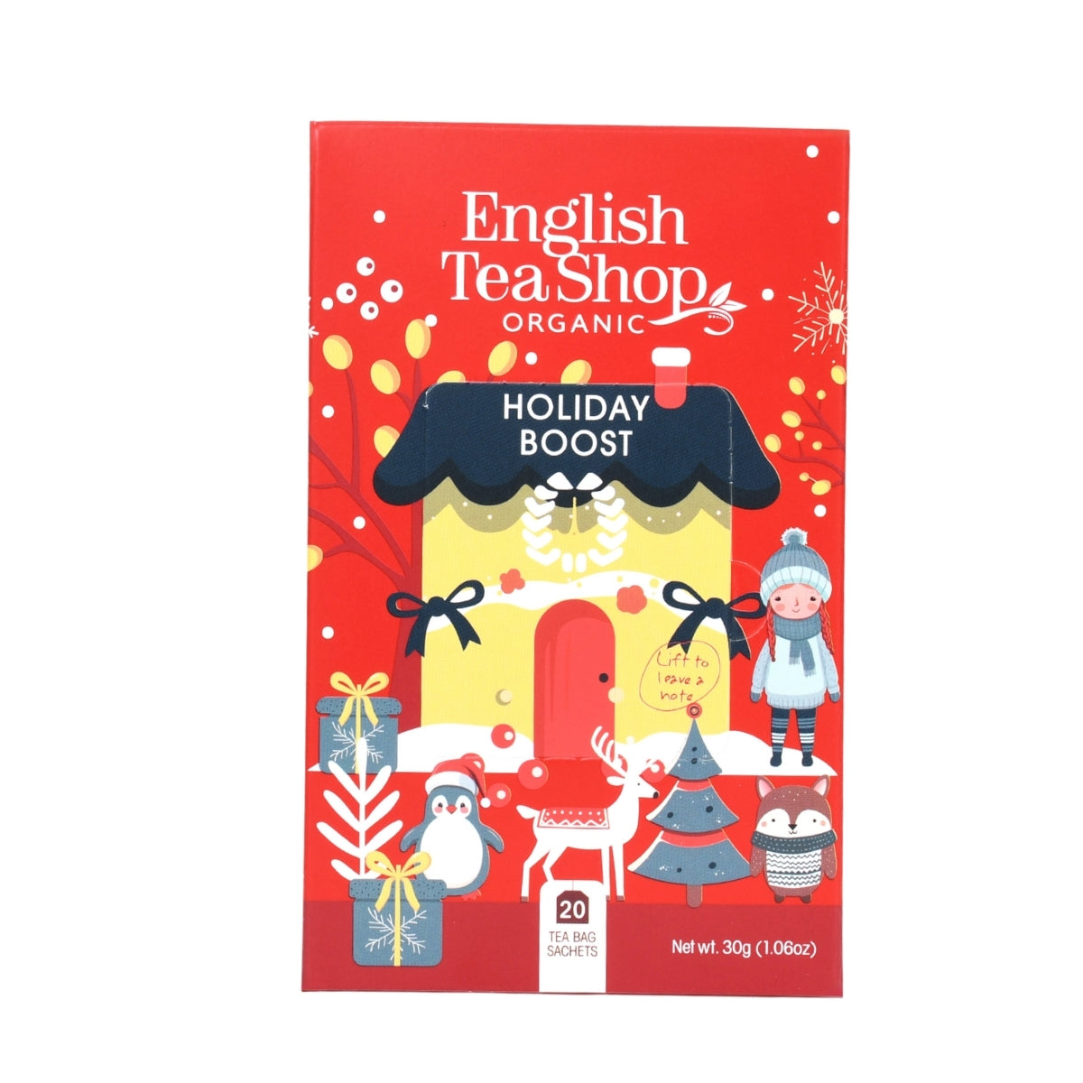【公式】ホリディ・ブースト（ティーバッグ20袋入り） /  ノンカフェイン 有機ハーブティー フレーバーティー ギフト クリスマス オーガニック 有機JAS
