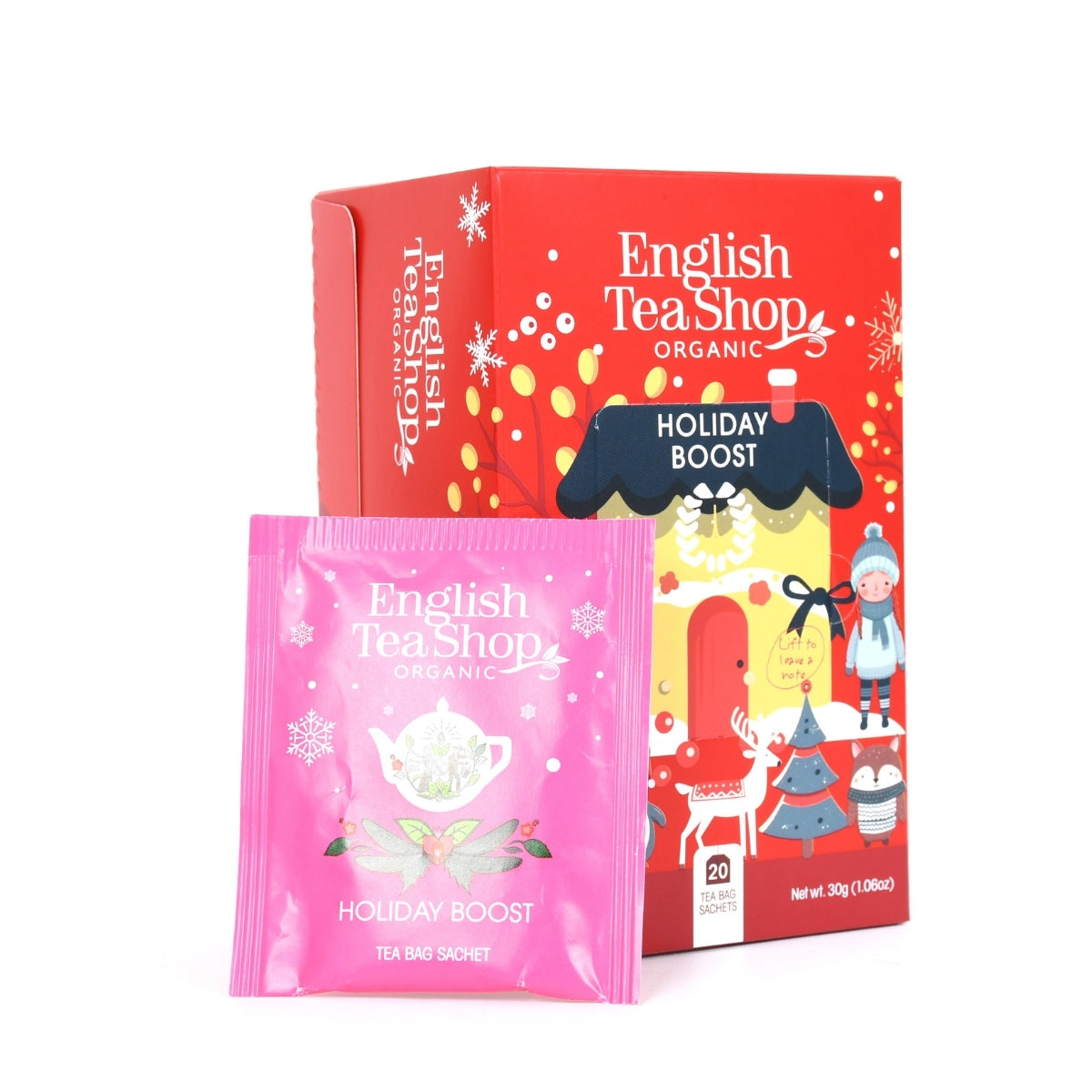 【公式】ホリディ・ブースト（ティーバッグ20袋入り） /  ノンカフェイン 有機ハーブティー フレーバーティー ギフト クリスマス オーガニック 有機JAS