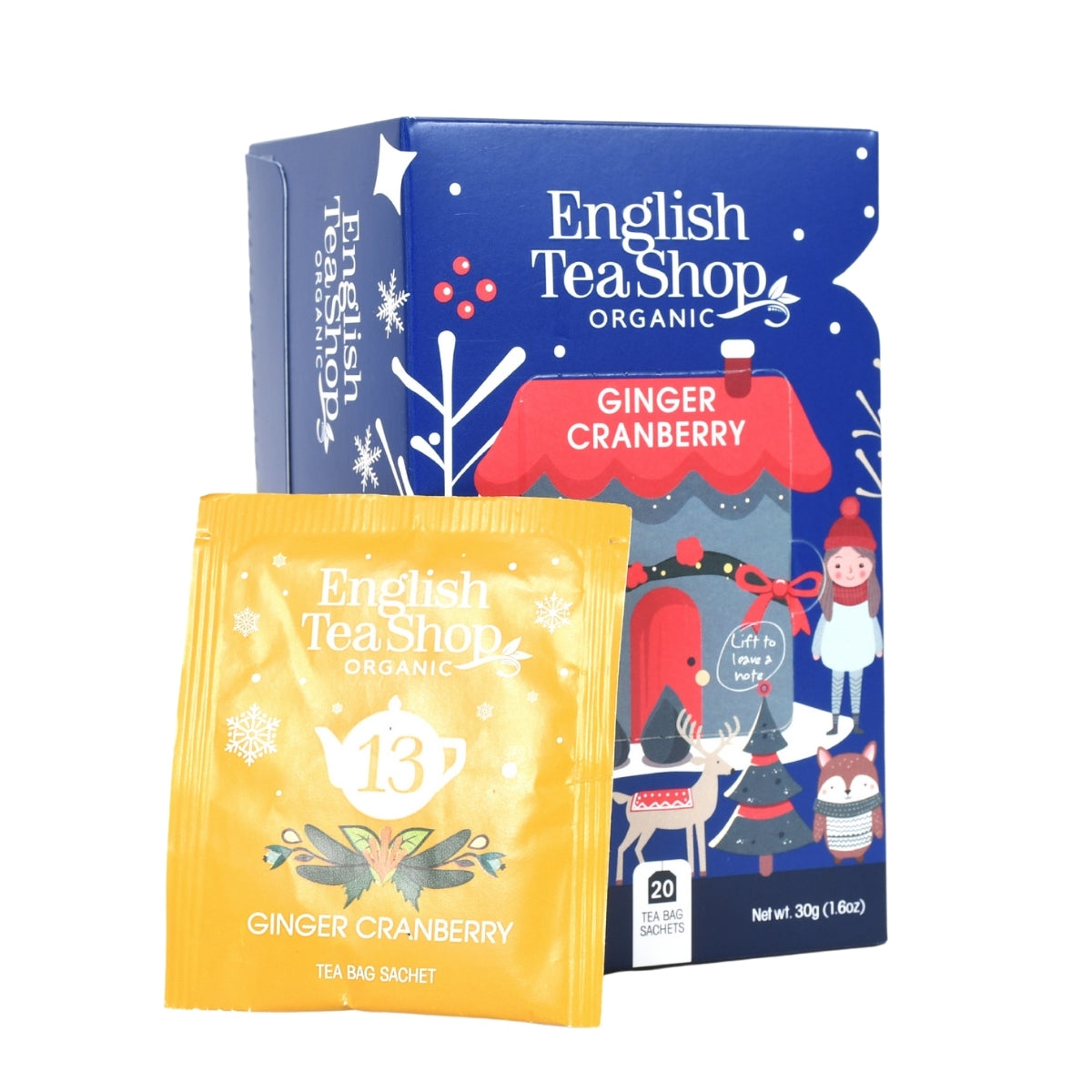 【公式】ジンジャー・クランベリー（ティーバッグ20袋入り） /  紅茶 スパイス ハーブティー フレーバーティー ギフト クリスマス オーガニック 有機JAS