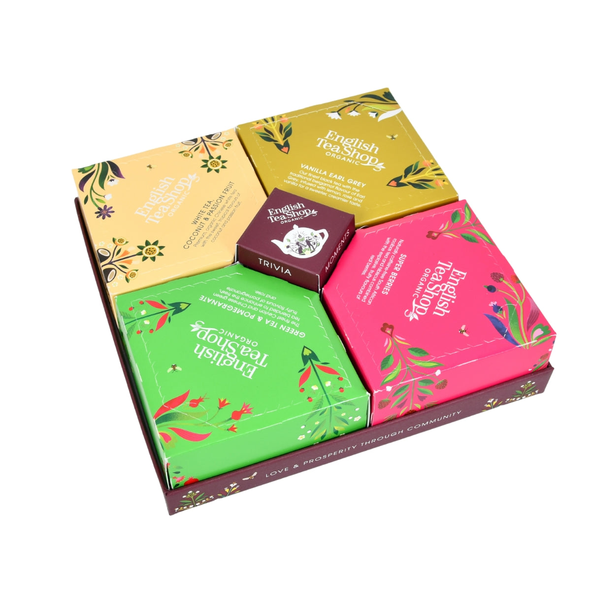 【公式】ホリデー・デライツ・レッド ４種アソート (32袋入り)  /  有機紅茶、有機緑茶、有機ルイボスティー、有機ハーブティー  フレーバーティー ギフト クリスマス オーガニック 有機JAS