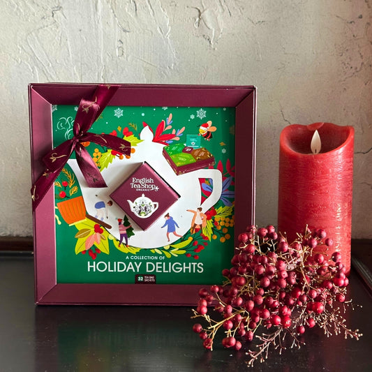 【公式】ホリデー・デライツ・グリーン 4種アソート (32袋入り)  /  有機紅茶、有機緑茶、有機ルイボスティー、有機ハーブティー  フレーバーティー ギフト クリスマス オーガニック 有機JAS