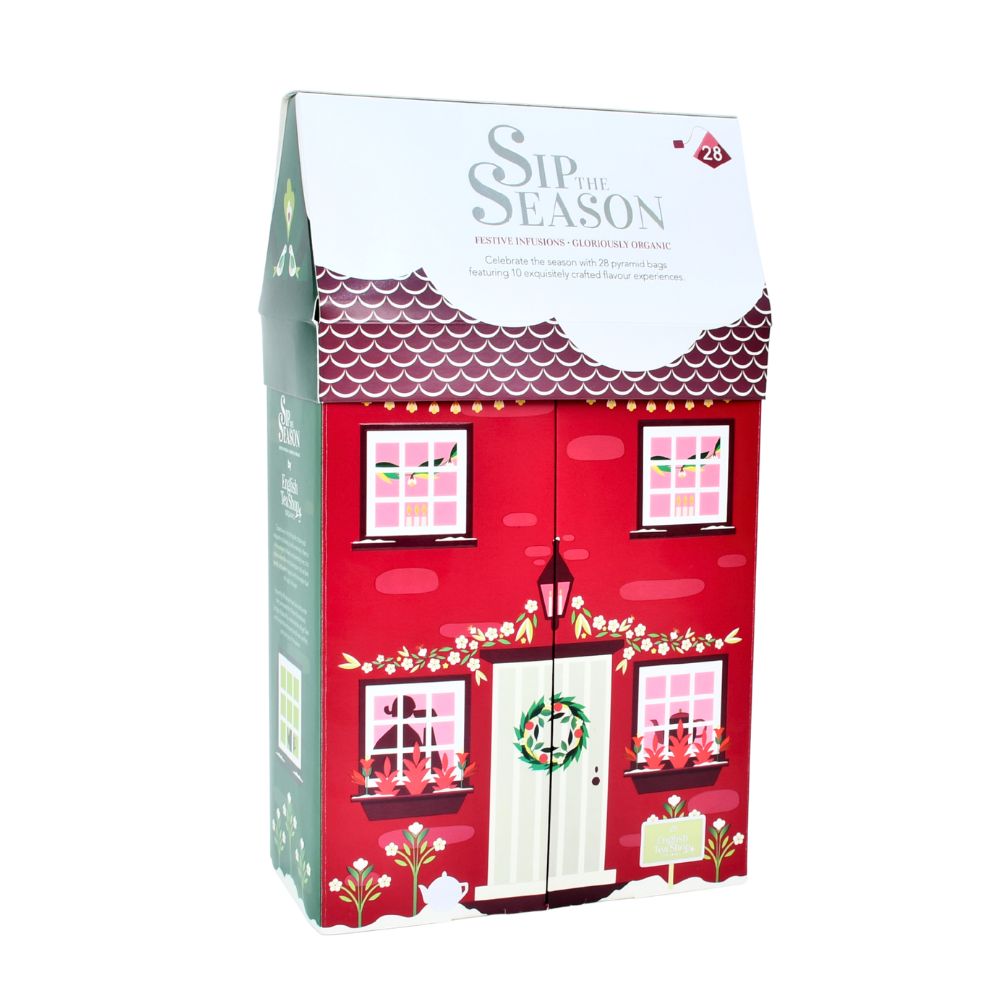【公式】◆SIP THE SEASON◆ウィンターワンダーランドコテージ10種・28袋入り/ 2026　クリスマス　有機紅茶　有機ルイボスティー 有機ハーブティー フレーバーティー ギフト クリスマス オーガニック 有機JAS 紅茶専門English Tea Shop(イングリッシュティーショップ)