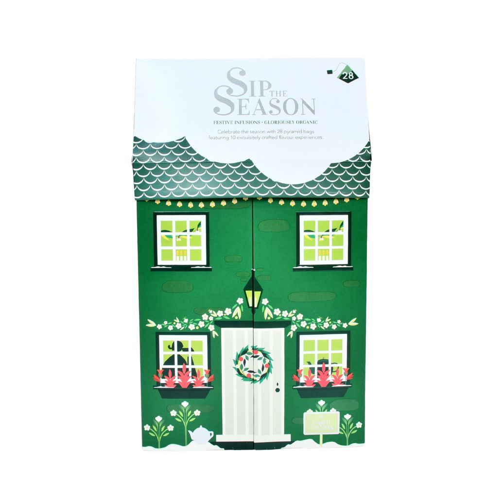 【公式】◆SIP THE SEASON◆ウィンターワンダーランドコテージ10種・28袋入り/ 2026　クリスマス　有機紅茶　有機ルイボスティー 有機ハーブティー フレーバーティー ギフト クリスマス オーガニック 有機JAS 紅茶専門English Tea Shop(イングリッシュティーショップ)