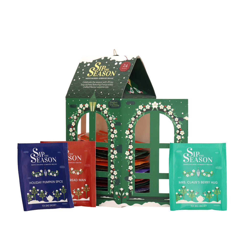 【公式】◆SIP THE SEASON◆ランタンアソートメント(8種・24枚入り)/ 2026　クリスマス　有機紅茶　有機ルイボスティー 有機ハーブティー フレーバーティー ギフト クリスマス オーガニック 有機JAS 紅茶専門English Tea Shop(イングリッシュティーショップ)