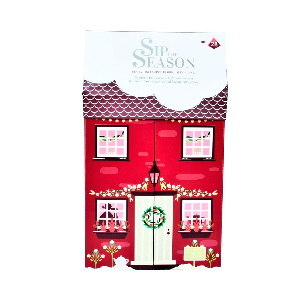 【公式】◆SIP THE SEASON◆ウィンターワンダーランドコテージ10種・28袋入り/ 2026　クリスマス　有機紅茶　有機ルイボスティー 有機ハーブティー フレーバーティー ギフト クリスマス オーガニック 有機JAS 紅茶専門English Tea Shop(イングリッシュティーショップ)