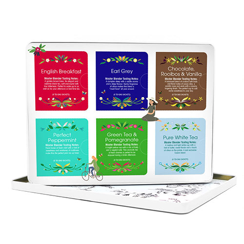 【公式】ラグジュアリーティーギフト缶 6種アソート (36袋入り) / 有機紅茶 有機ルイボスティー 有機ハーブティー フレーバーティー ギフト クリスマス オーガニック 有機JAS