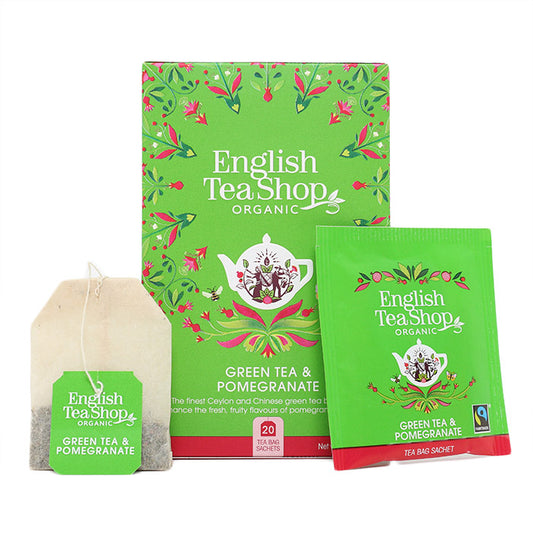 グリーンティー& ポメグラネート (20袋入り) / 緑茶 フレーバーティー オーガニック 有機JAS