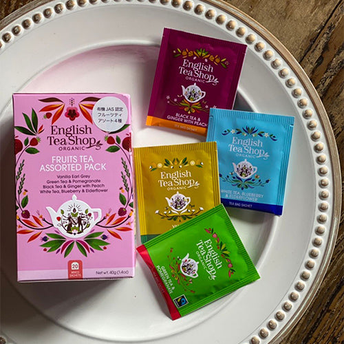 フルーツティー 4種アソートパック (20袋入り) / 紅茶 フレーバーティー オーガニック 有機JAS